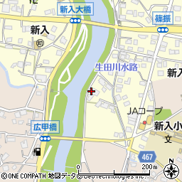 福岡県直方市下新入55-1周辺の地図