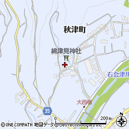 和歌山県田辺市秋津町1716-8周辺の地図