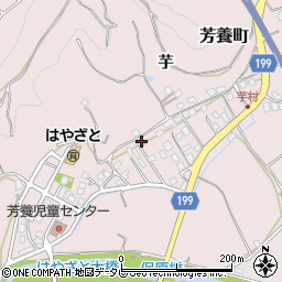 和歌山県田辺市芳養町1828周辺の地図