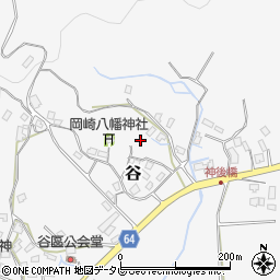 福岡県京都郡苅田町谷周辺の地図