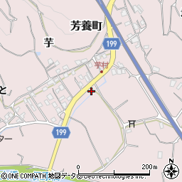 和歌山県田辺市芳養町1961周辺の地図