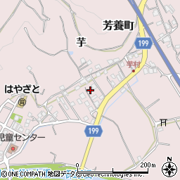和歌山県田辺市芳養町1888周辺の地図