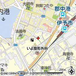 愛媛県伊予市米湊851-6周辺の地図