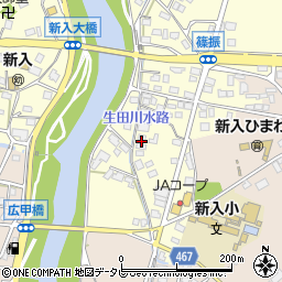 福岡県直方市下新入36周辺の地図