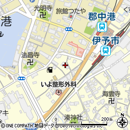 愛媛県伊予市米湊851-4周辺の地図