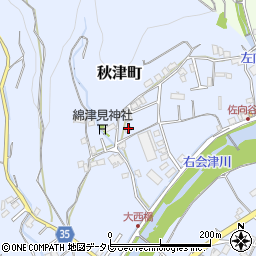 和歌山県田辺市秋津町1745-2周辺の地図