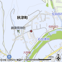 和歌山県田辺市秋津町1768周辺の地図