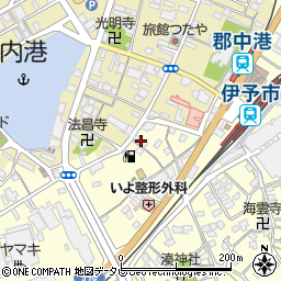 愛媛県伊予市米湊851-2周辺の地図