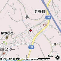 和歌山県田辺市芳養町1835周辺の地図