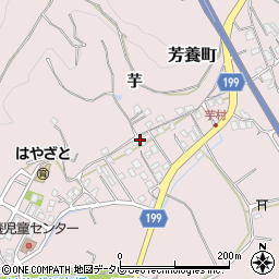 和歌山県田辺市芳養町1834周辺の地図