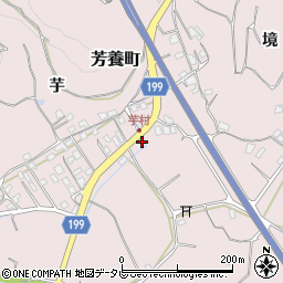 和歌山県田辺市芳養町1988周辺の地図