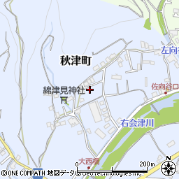 和歌山県田辺市秋津町1743-23周辺の地図