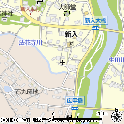 福岡県直方市下新入1606-4周辺の地図