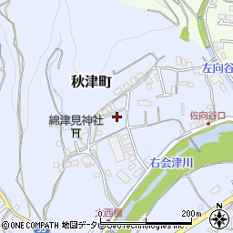 和歌山県田辺市秋津町1743-21周辺の地図