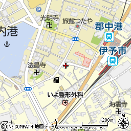 愛媛県伊予市米湊851-1周辺の地図