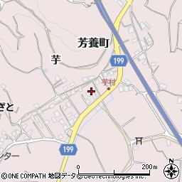 和歌山県田辺市芳養町1879周辺の地図
