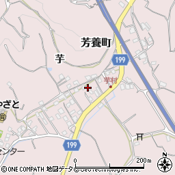和歌山県田辺市芳養町1880周辺の地図