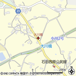 大川橋周辺の地図