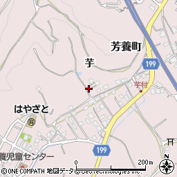和歌山県田辺市芳養町1844周辺の地図