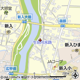 福岡県直方市下新入59周辺の地図