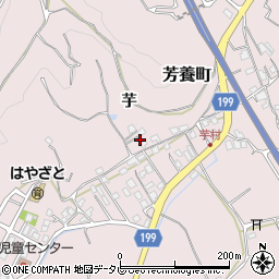 和歌山県田辺市芳養町1840周辺の地図