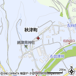 和歌山県田辺市秋津町1743-19周辺の地図