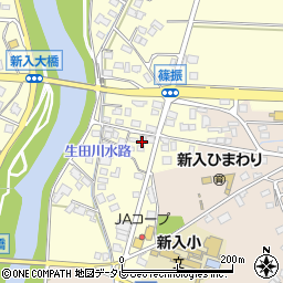 福岡県直方市下新入42周辺の地図