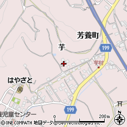 和歌山県田辺市芳養町1839周辺の地図