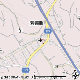 和歌山県田辺市芳養町1878周辺の地図