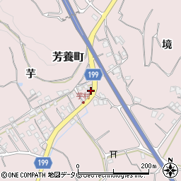 和歌山県田辺市芳養町2027周辺の地図