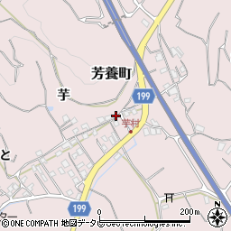 和歌山県田辺市芳養町1876周辺の地図