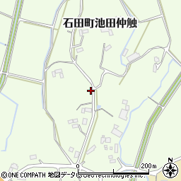 長崎県壱岐市石田町池田仲触52-1周辺の地図