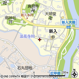 福岡県直方市下新入1608-3周辺の地図