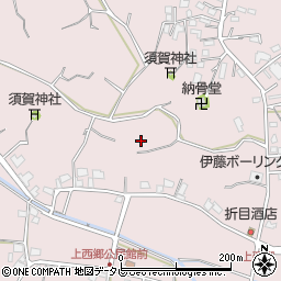 福岡県福津市上西郷周辺の地図