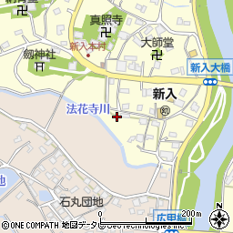 福岡県直方市下新入1608-4周辺の地図
