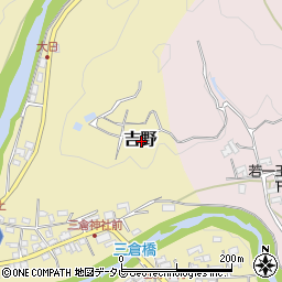 高知県長岡郡本山町吉野周辺の地図