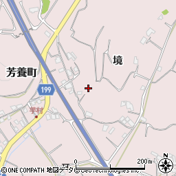 和歌山県田辺市芳養町2186周辺の地図