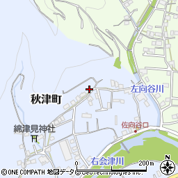 和歌山県田辺市秋津町1784-3周辺の地図