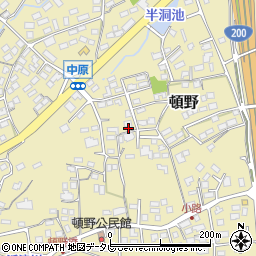 福岡県直方市頓野1378周辺の地図