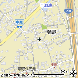 福岡県直方市頓野1377周辺の地図