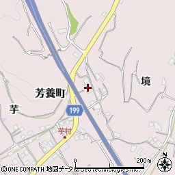 和歌山県田辺市芳養町2052周辺の地図