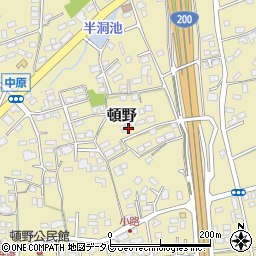 福岡県直方市頓野1167周辺の地図