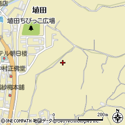 和歌山県日高郡みなべ町埴田周辺の地図
