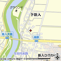 福岡県直方市下新入82周辺の地図