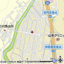 愛媛県伊予郡砥部町宮内山並周辺の地図