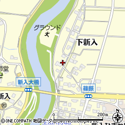福岡県直方市下新入75-1周辺の地図