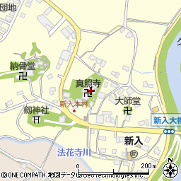 福岡県直方市下新入1672-1周辺の地図
