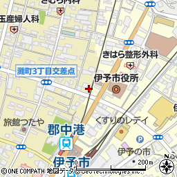 愛媛県伊予市米湊822周辺の地図