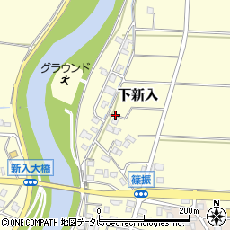 福岡県直方市下新入232周辺の地図