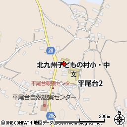 北九州子どもの村小学校周辺の地図